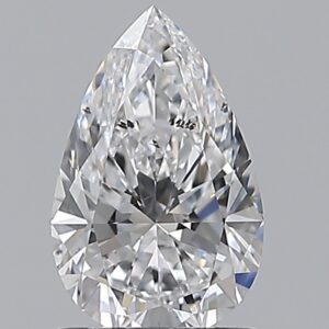 1 carat, D colour, SI2 clarity, Pear shape, Natural Diamond.
