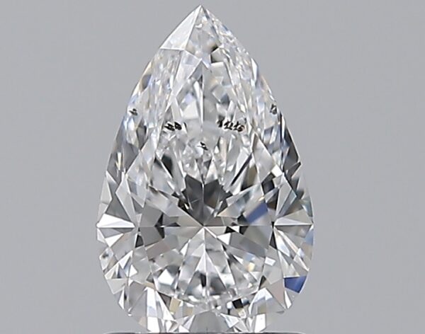 1 carat, D colour, SI2 clarity, Pear shape, Natural Diamond.
