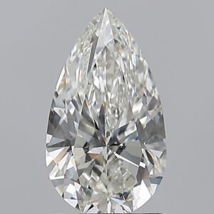 1.5 carat, H colour, SI1 clarity, Pear shape, Natural Diamond.