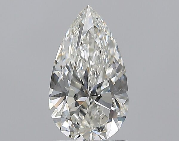 1.5 carat, H colour, SI1 clarity, Pear shape, Natural Diamond.