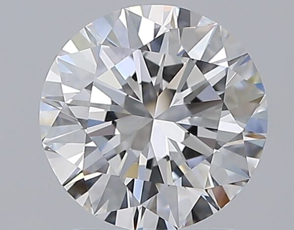 2.01 carat, D colour, VS2 clarity, Round shape, Natural Diamond.