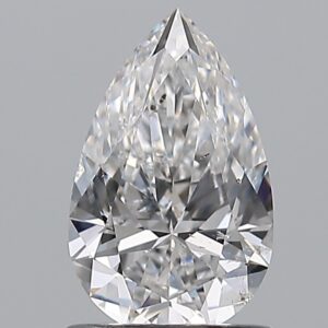 1.01 carat, E colour, SI2 clarity, Pear shape, Natural Diamond.