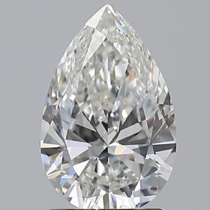 1.5 carat, G colour, VS2 clarity, Pear shape, Natural Diamond.