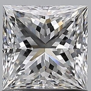 1.02 carat, E colour, VS2 clarity, Princess shape, Natural Diamond.