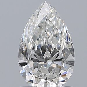 1.01 carat, E colour, SI2 clarity, Pear shape, Natural Diamond.
