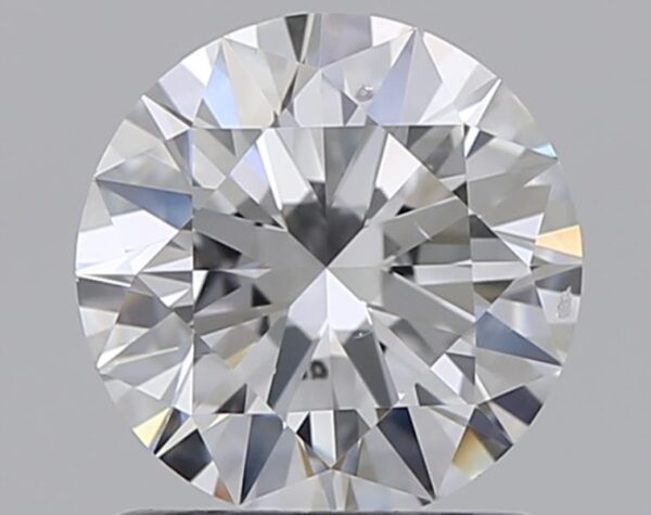 1.01 carat, E colour, SI1 clarity, Round shape, Natural Diamond.