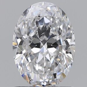 1.01 carat, D colour, SI1 clarity, Oval shape, Natural Diamond.