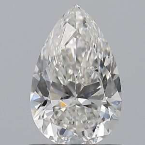 1.01 carat, G colour, SI2 clarity, Pear shape, Natural Diamond.