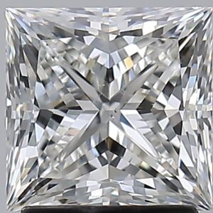 2.01 carat, G colour, SI1 clarity, Princess shape, Natural Diamond.