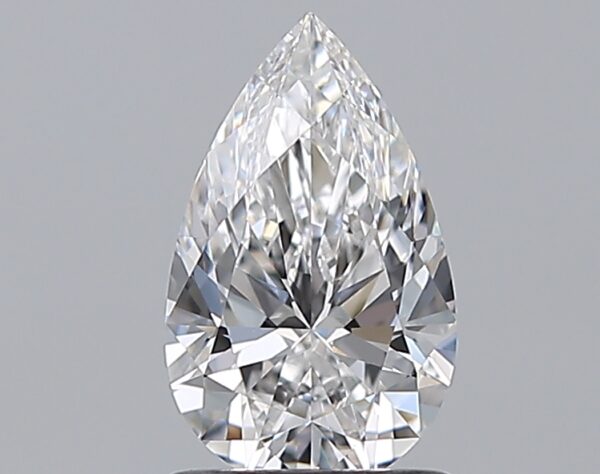 1 carat, D colour, VS1 clarity, Pear shape, Natural Diamond.