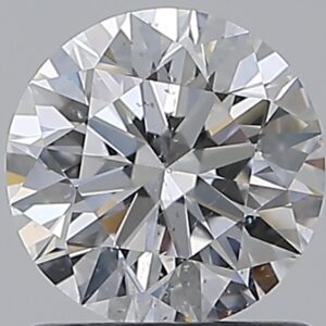 1.03 carat, D colour, SI2 clarity, Round shape, Natural Diamond.
