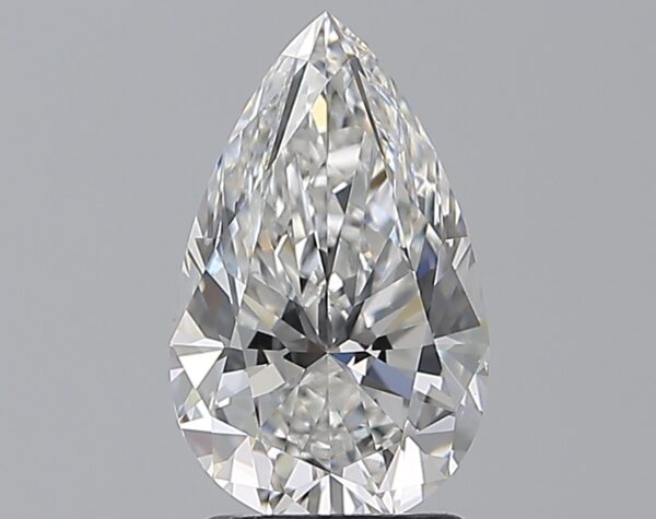 2.01 carat, F colour, VS2 clarity, Pear shape, Natural Diamond.