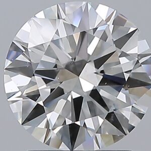 2.01 carat, E colour, SI1 clarity, Round shape, Natural Diamond.