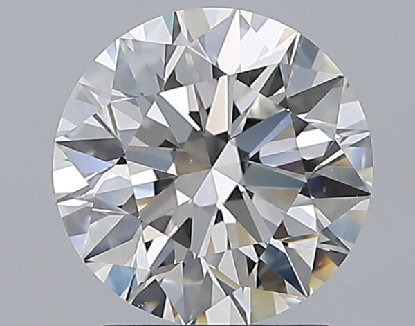 2.01 carat, G colour, VS2 clarity, Round shape, Natural Diamond.