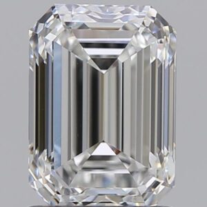 1.5 carat, F colour, VS2 clarity, Emerald shape, Natural Diamond.