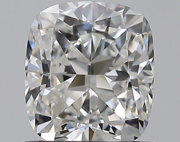 1 carat, F colour, VS1 clarity, Cushion shape, Natural Diamond.
