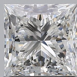1 carat, F colour, VS1 clarity, Princess shape, Natural Diamond.