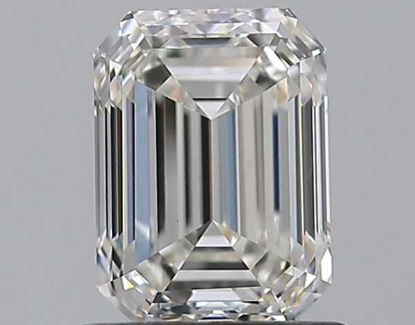 1 carat, H colour, VS2 clarity, Emerald shape, Natural Diamond.