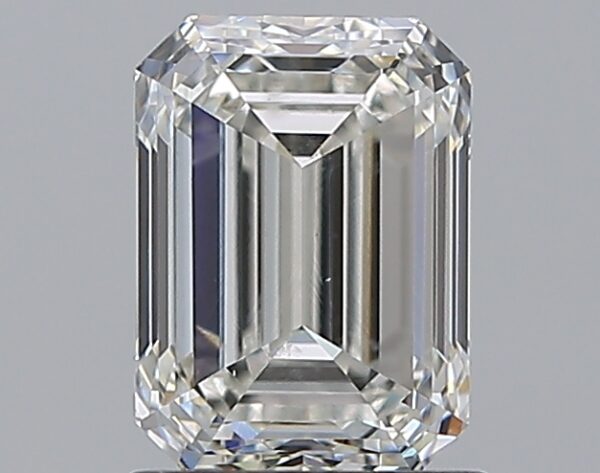 1.5 carat, H colour, SI1 clarity, Emerald shape, Natural Diamond.