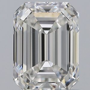 1 carat, G colour, VS2 clarity, Emerald shape, Natural Diamond.
