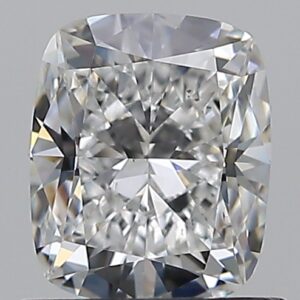0.96 carat, E colour, VS2 clarity, Cushion shape, Natural Diamond.