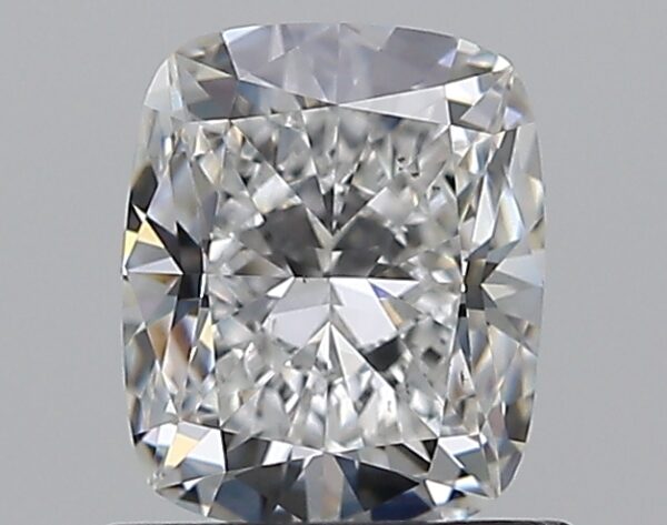 0.96 carat, E colour, VS2 clarity, Cushion shape, Natural Diamond.