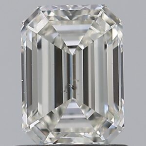 1.01 carat, H colour, SI1 clarity, Emerald shape, Natural Diamond.
