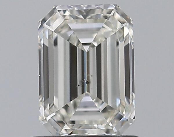 1.01 carat, H colour, SI1 clarity, Emerald shape, Natural Diamond.