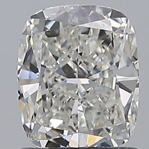 1 carat, G colour, VS2 clarity, Cushion shape, Natural Diamond.