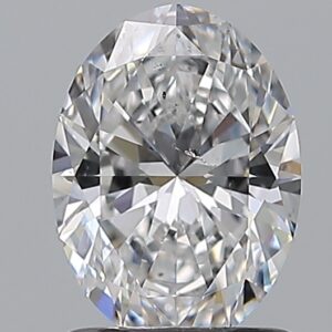 1.21 carat, D colour, SI1 clarity, Oval shape, Natural Diamond.