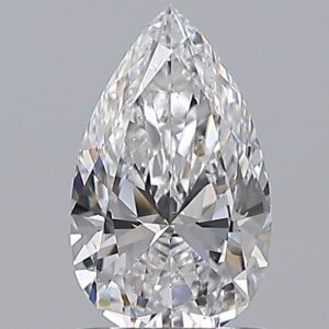 0.97 carat, D colour, SI2 clarity, Pear shape, Natural Diamond.