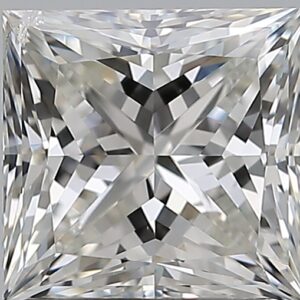 1.51 carat, H colour, SI2 clarity, Princess shape, Natural Diamond.