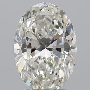 2.01 carat, H colour, IF clarity, Oval shape, Natural Diamond.