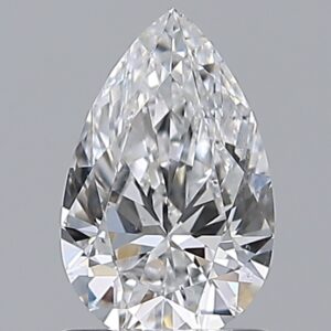 0.97 carat, D colour, SI1 clarity, Pear shape, Natural Diamond.