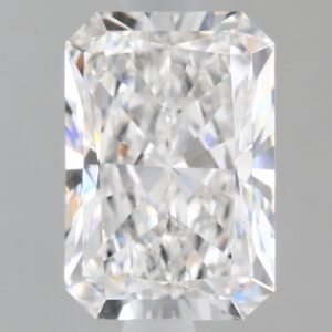 1.56 carat, E colour, VS1 clarity, Radiant shape, Lab Grown Diamond.