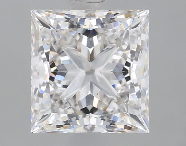 1.72 carat, G colour, VS1 clarity, Princess shape, Lab Grown Diamond.