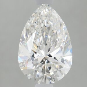1.65 carat, F colour, VS1 clarity, Pear shape, Lab Grown Diamond.