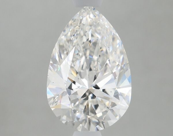 1.65 carat, F colour, VS1 clarity, Pear shape, Lab Grown Diamond.