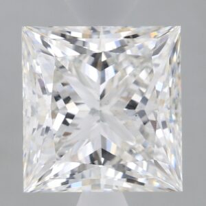 2.21 carat, F colour, VS2 clarity, Princess shape, Lab Grown Diamond.