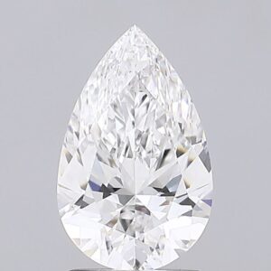 1.65 carat, E colour, VS1 clarity, Pear shape, Lab Grown Diamond.