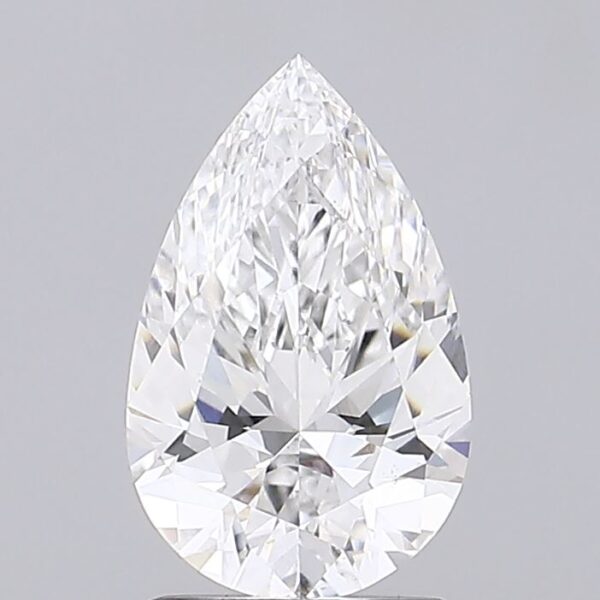 1.65 carat, E colour, VS1 clarity, Pear shape, Lab Grown Diamond.
