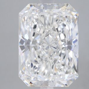 5.32 carat, F colour, VS2 clarity, Radiant shape, Lab Grown Diamond.