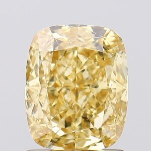 1.53 carat,  colour, VS1 clarity, Cushion shape, Lab Grown Diamond.