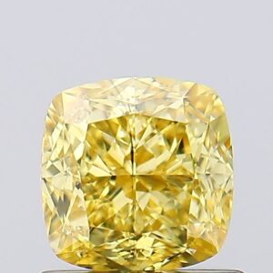 1.01 carat,  colour, SI1 clarity, Cushion shape, Lab Grown Diamond.