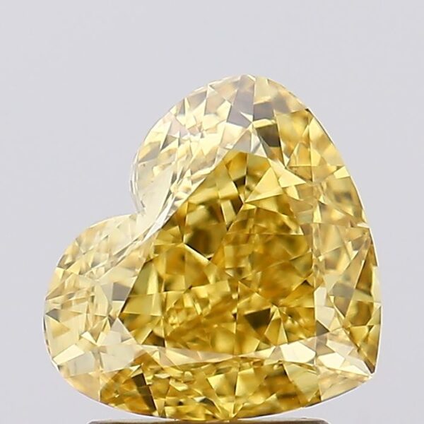 2.02 carat,  colour, VVS2 clarity, Heart shape, Lab Grown Diamond.