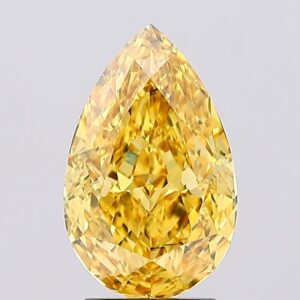 2.75 carat,  colour, VS2 clarity, Pear shape, Lab Grown Diamond.