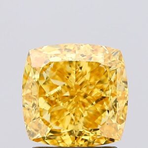 2.01 carat,  colour, VS1 clarity, Cushion shape, Lab Grown Diamond.