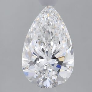 1.63 carat, E colour, VS1 clarity, Pear shape, Lab Grown Diamond.