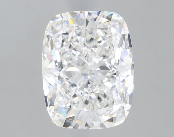 1.69 carat, E colour, VVS2 clarity, Cushion shape, Lab Grown Diamond.