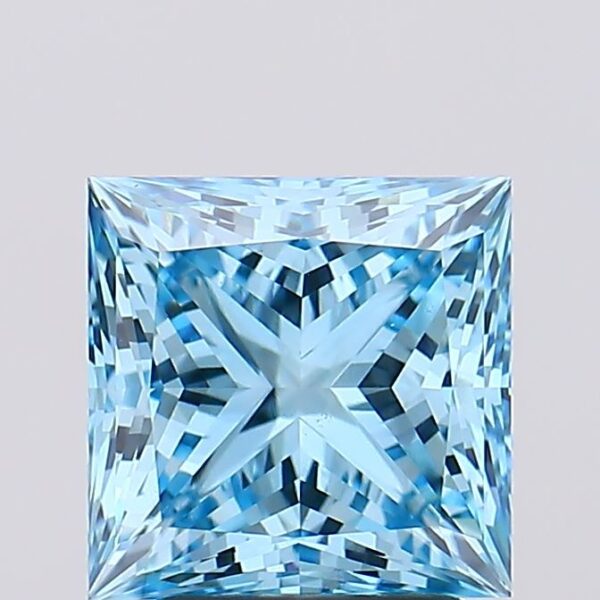 3.03 carat,  colour, VS2 clarity, Princess shape, Lab Grown Diamond.